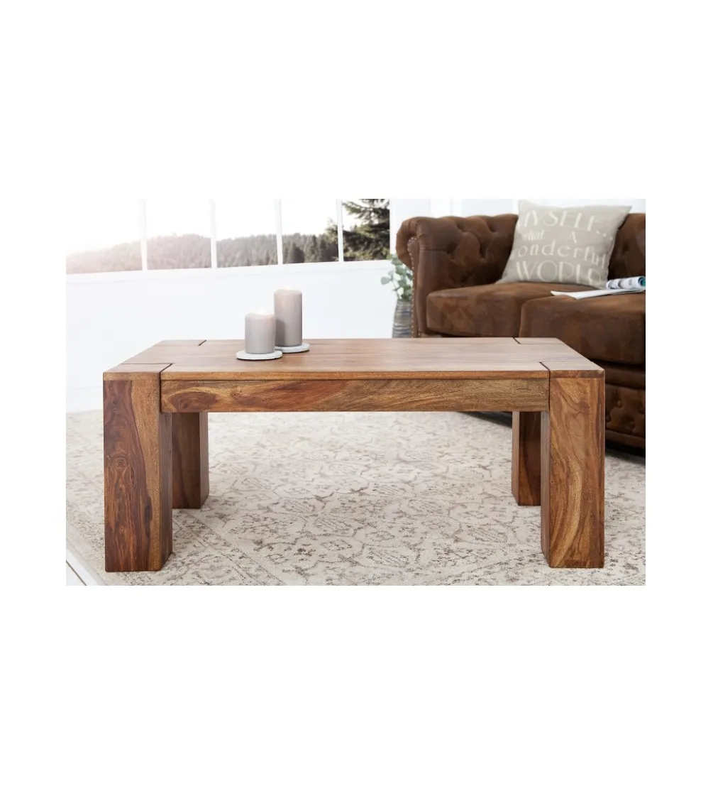 Stolik FINICE Makassar 100 cm drewno sheesham