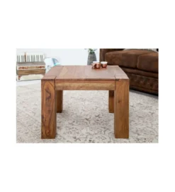 Stolik FINICE Makassar 60 cm drewno Sheesham