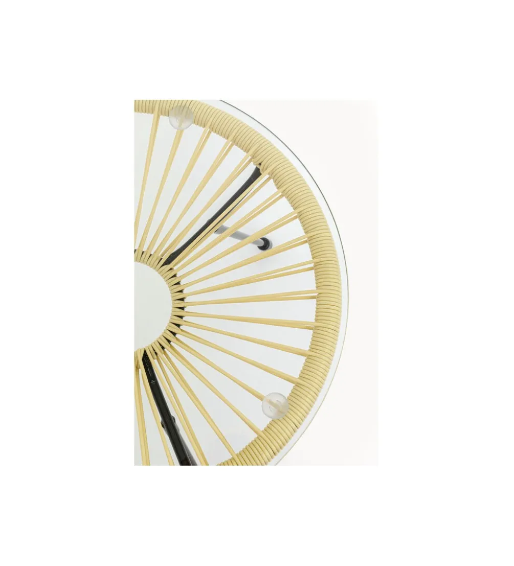 Stolik kawowy ACAPULCO BUTTER 50 cm żółty