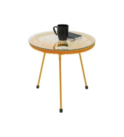Stolik kawowy ACAPULCO 50 cm mono pomarańczowy