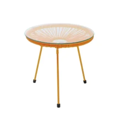 Stolik kawowy ACAPULCO 50 cm mono pomarańczowy