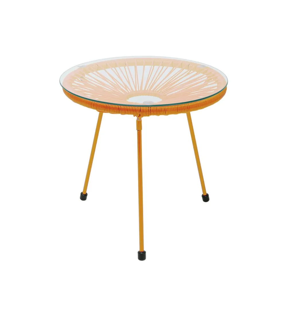 Stolik kawowy ACAPULCO 50 cm mono pomarańczowy