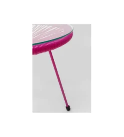 Stolik kawowy ACAPULCO 50 cm mono różowy