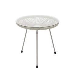 Stolik kawowy ACAPULCO 50 cm mono greige