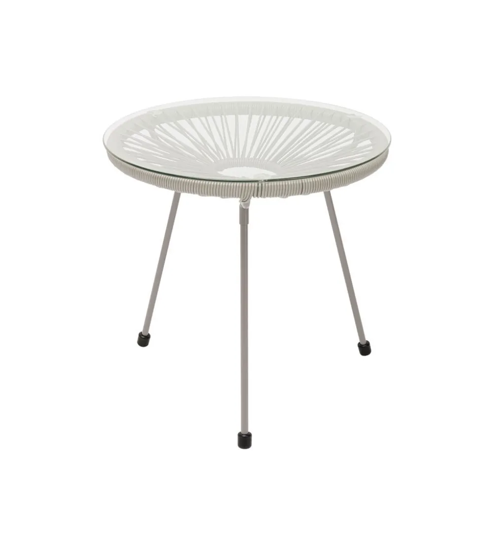 Stolik kawowy ACAPULCO 50 cm mono greige