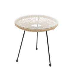 Stolik kawowy ACAPULCO 50 cm naturalny
