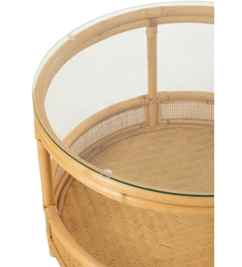 Stolik kawowy ALAN 70 cm rattan