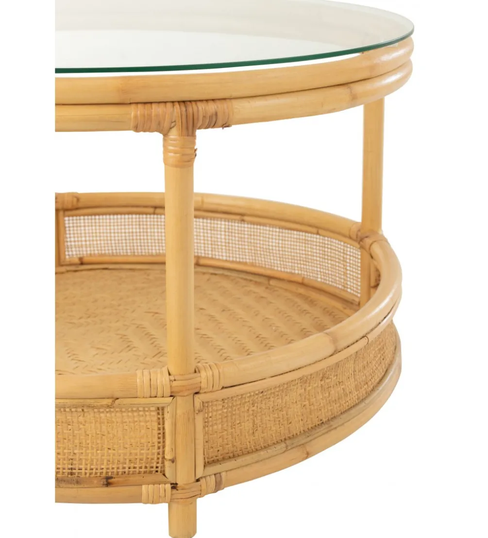 Stolik kawowy ALAN 70 cm rattan