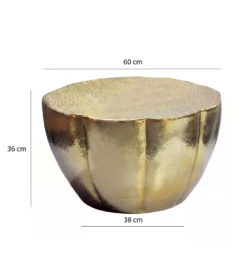Stolik kawowy ALEMANO 60 cm złoty