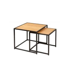 Stolik kawowy ALPERA set 2 w optyce dębu