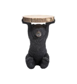 Stolik kawowy ANIMAL BEAR 33 cm czarny