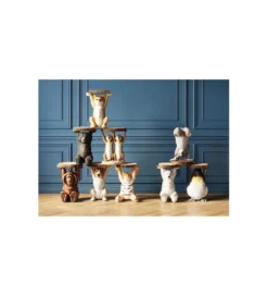 Stolik kawowy ANIMAL BEAR 33 cm czarny