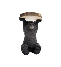 Stolik kawowy ANIMAL BEAR 33 cm czarny