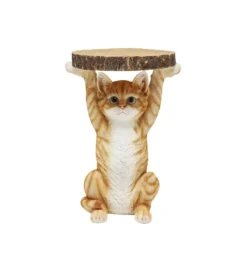 Stolik kawowy ANIMAL MS CAT 33 cm brązowy