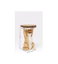 Stolik kawowy ANIMAL MS CAT 33 cm brązowy