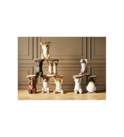 Stolik kawowy ANIMAL MS CAT 33 cm brązowy
