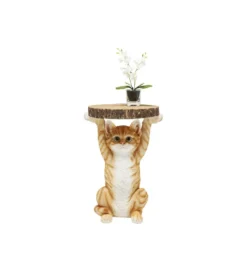 Stolik kawowy ANIMAL MS CAT 33 cm brązowy