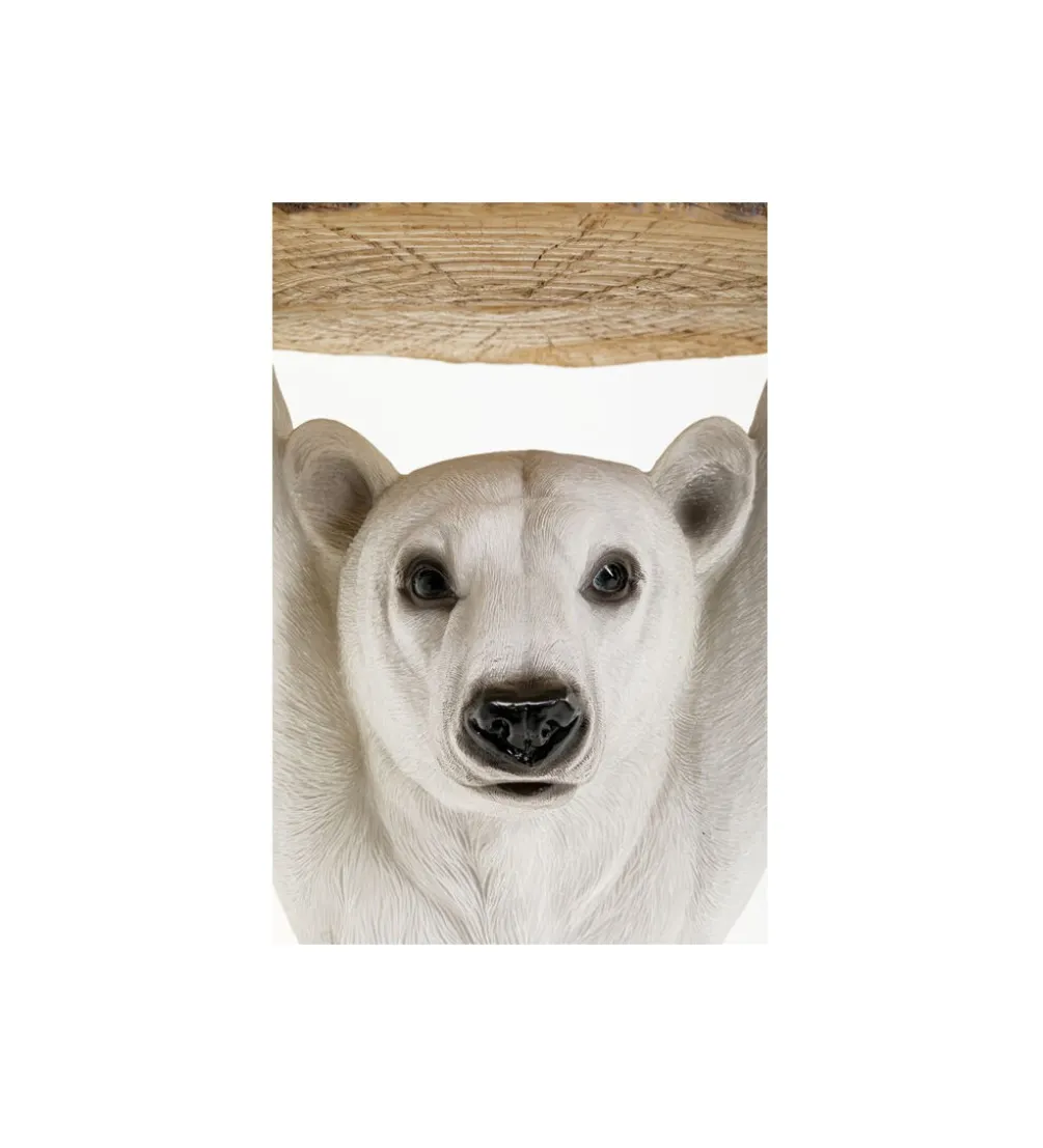 Stolik kawowy ANIMAL POLAR BEAR 37 cm biała