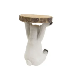 Stolik kawowy ANIMAL POLAR BEAR 37 cm biała