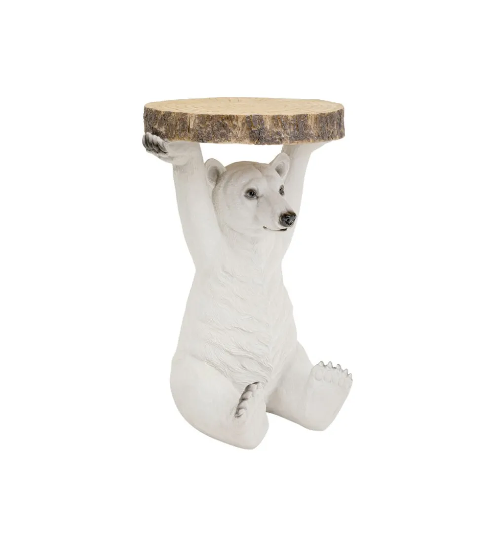 Stolik kawowy ANIMAL POLAR BEAR 37 cm biała