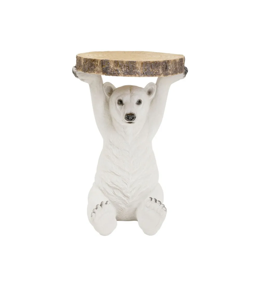 Stolik kawowy ANIMAL POLAR BEAR 37 cm biała