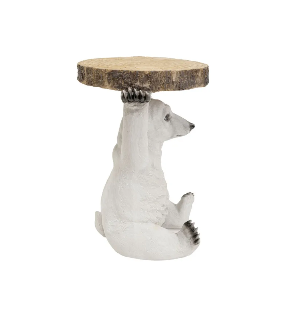 Stolik kawowy ANIMAL POLAR BEAR 37 cm biała