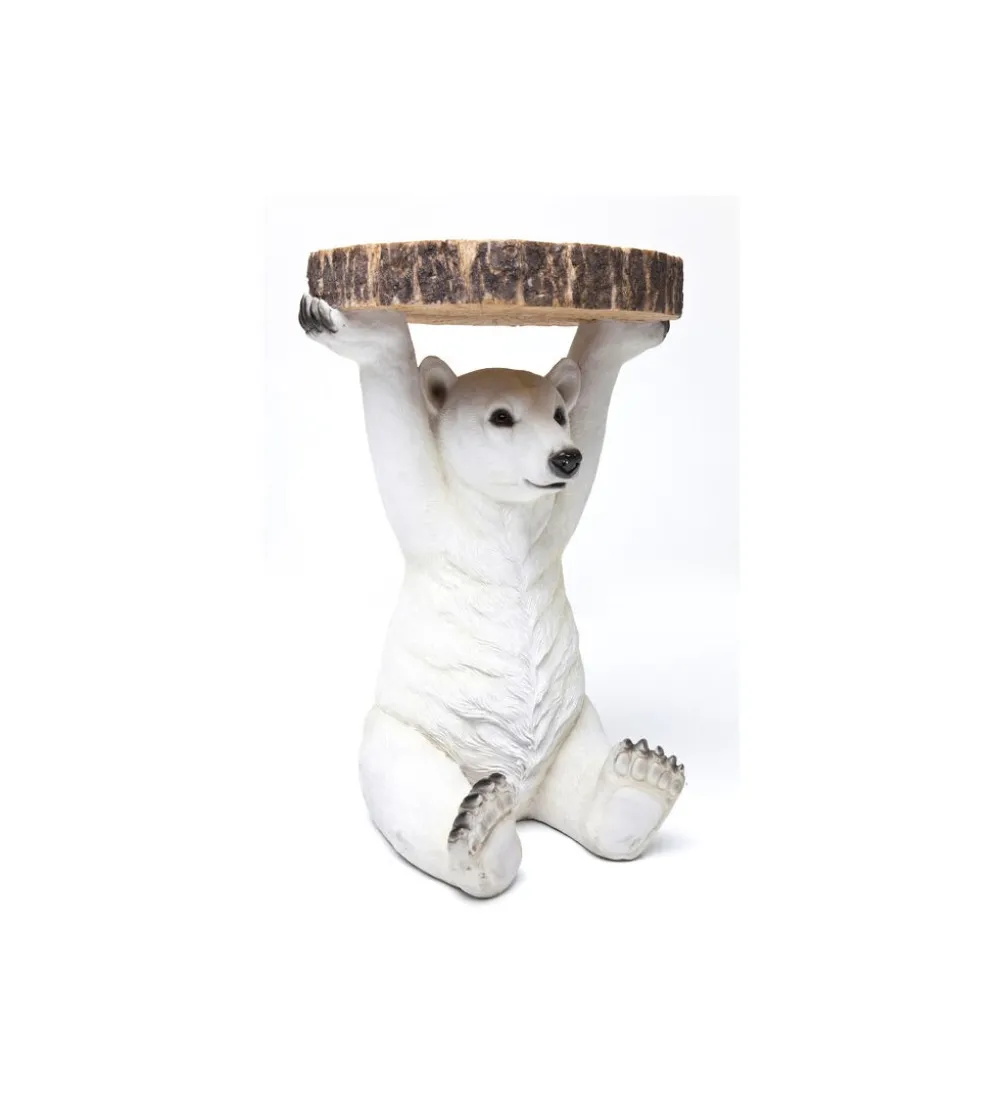 Stolik kawowy ANIMAL POLAR BEAR 37 cm biała