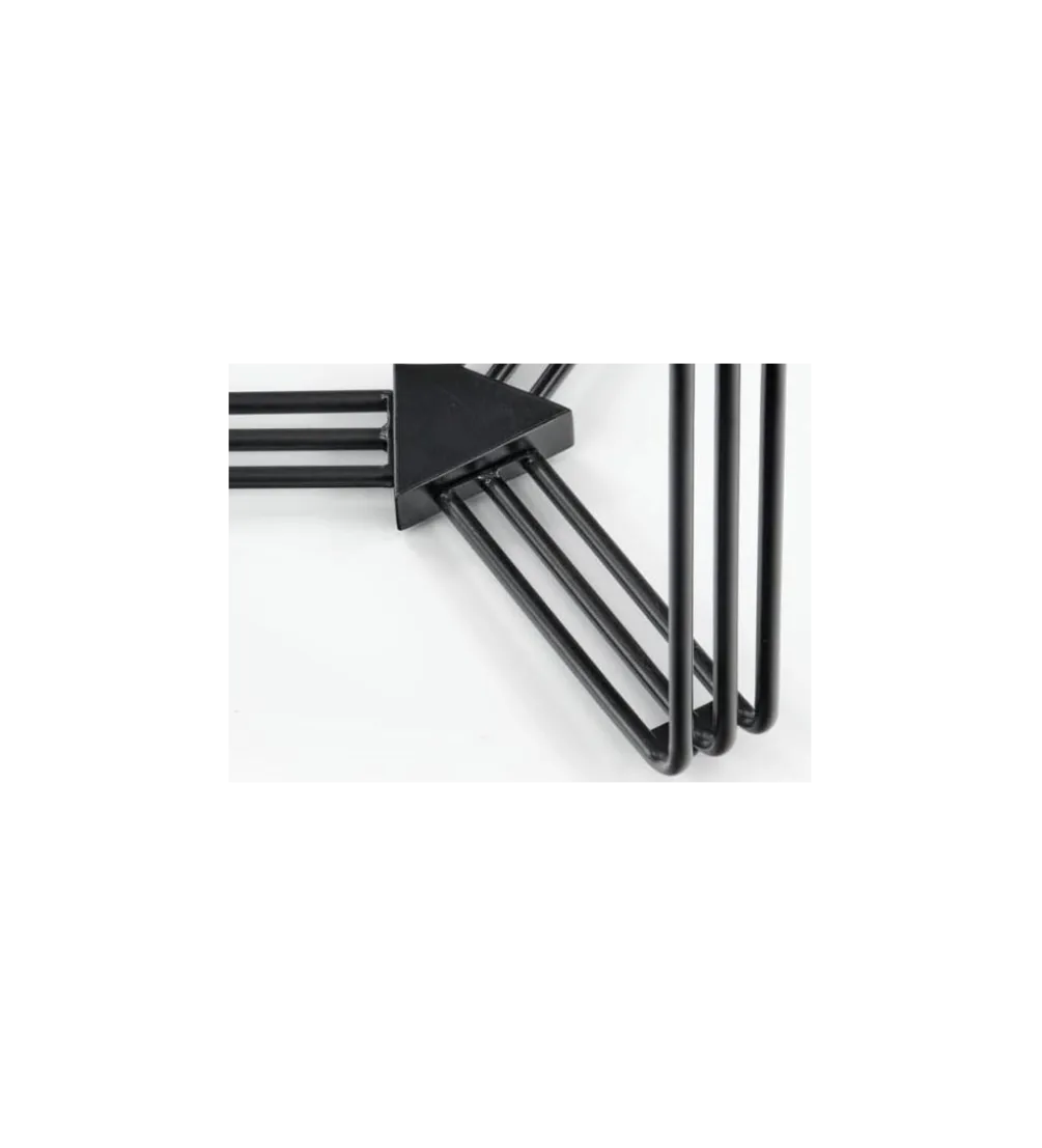 Stolik kawowy ANTICA 80 cm w optyce czarnego marmuru