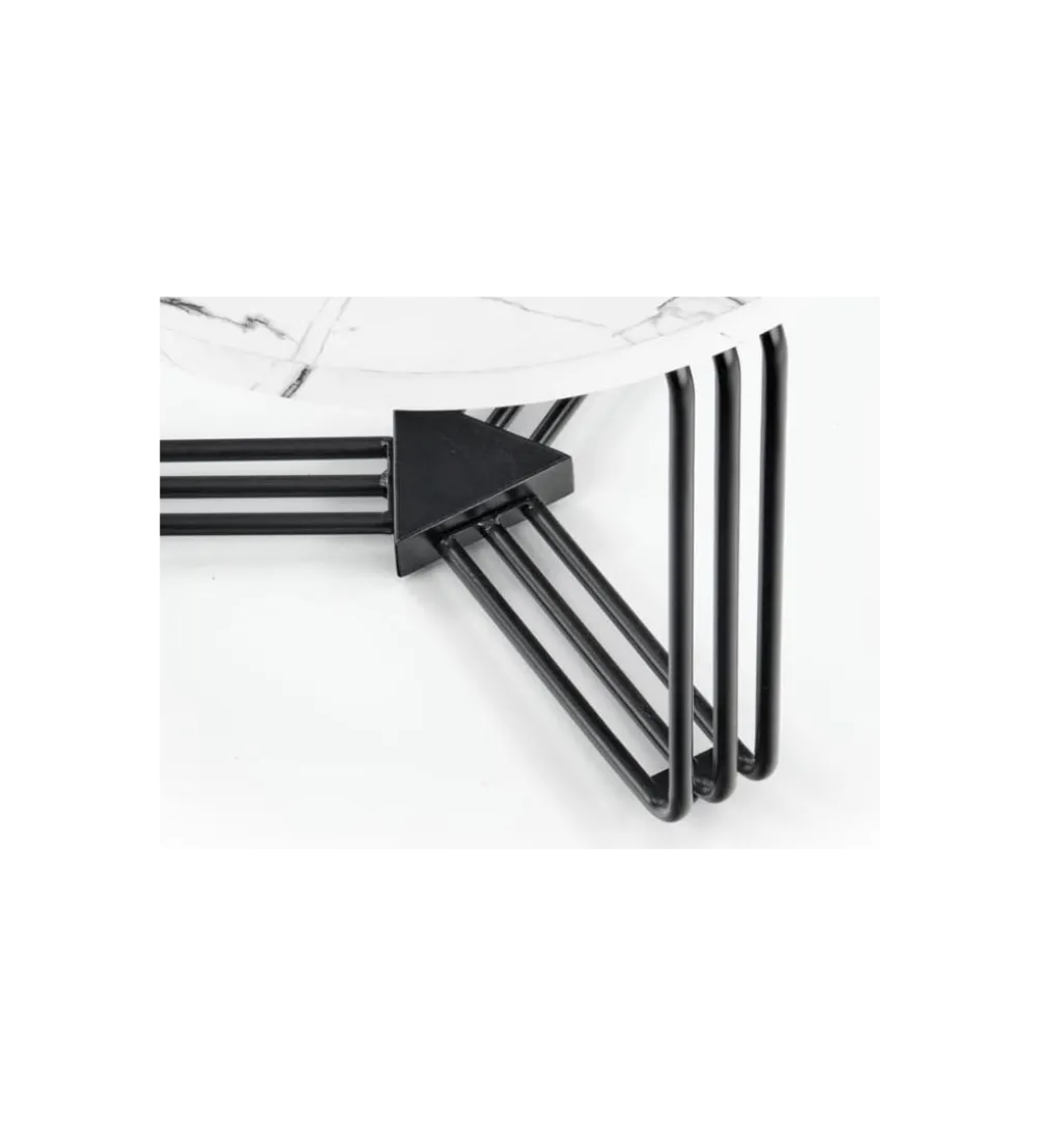 Stolik kawowy ANTICA 55 cm w optyce marmuru