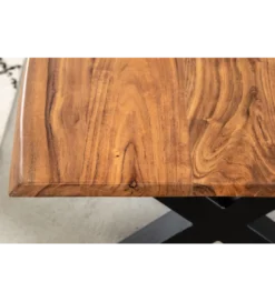 Stolik kawowy ARKTYKA Mammut X 120 cm drewno akacja honey