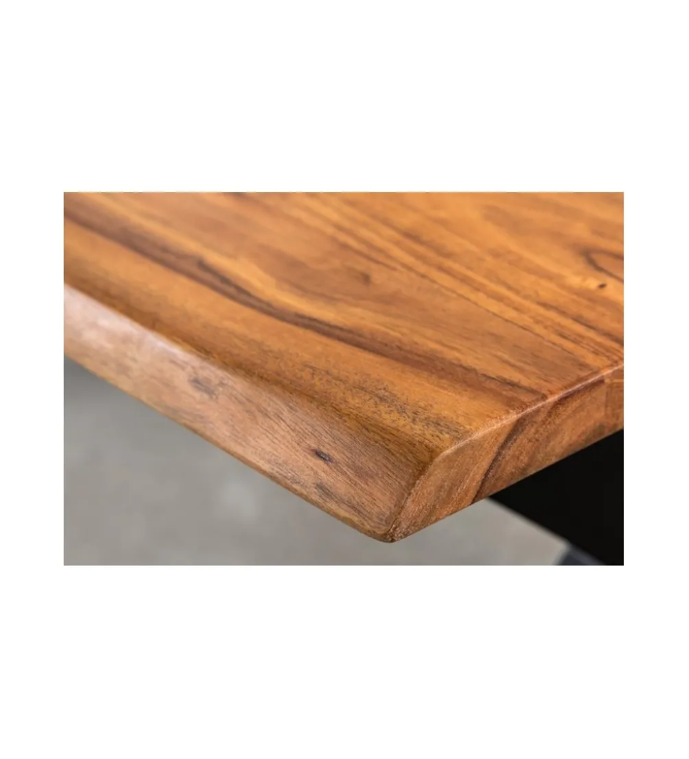 Stolik kawowy ARKTYKA Mammut X 120 cm drewno akacja honey