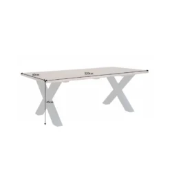 Stolik kawowy ARKTYKA Mammut X 120 cm drewno akacja honey