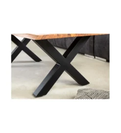 Stolik kawowy ARKTYKA Mammut X 120 cm drewno akacja honey