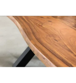 Stolik kawowy ARKTYKA Mammut X 120 cm drewno akacja honey