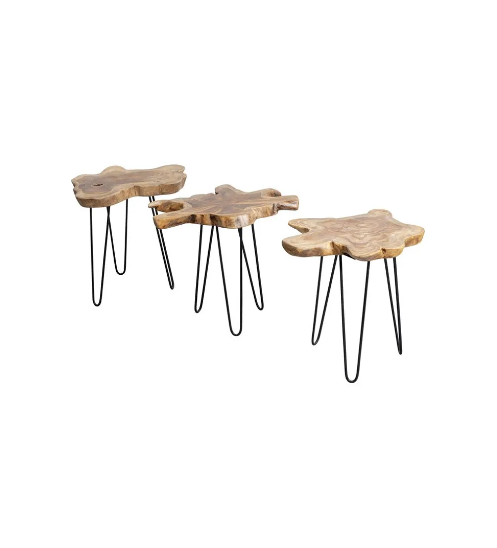 Stolik kawowy Aspen 50 cm dewno teak