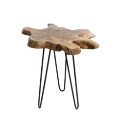 Stolik kawowy Aspen 50 cm dewno teak