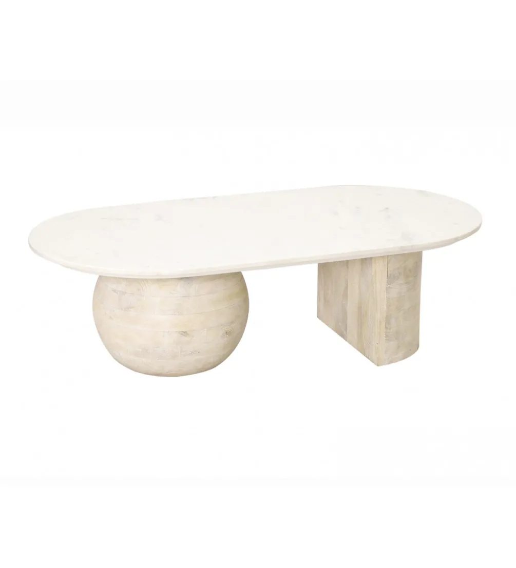 Stolik kawowy ATERIUM 120 cm drewno mango