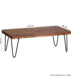 Stolik kawowy BAGLI 115 cm drewno sheesham