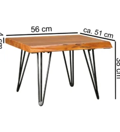 Stolik kawowy BAGLI 56 cm drewno sheesham