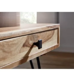 Stolik kawowy BAGLI 110 cm drewno akacja