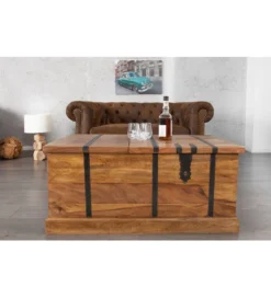 Stolik kawowy Bar Bodega 100 cm drewno Sheesham