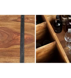 Stolik kawowy Bar Bodega 100 cm drewno Sheesham
