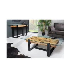Stolik kawowy Barrakuda 130 cm drewno teak