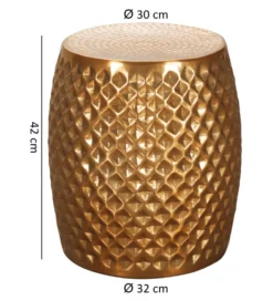 Stolik kawowy BATIN 32 cm złoty