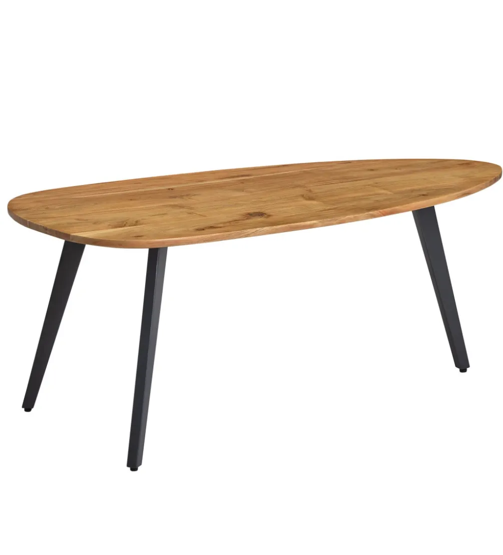 Stolik kawowy BAZEMIT 110 cm drewno akacja