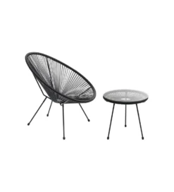 Stolik kawowy boczny ACAPULCO MONO 50 cm czarny