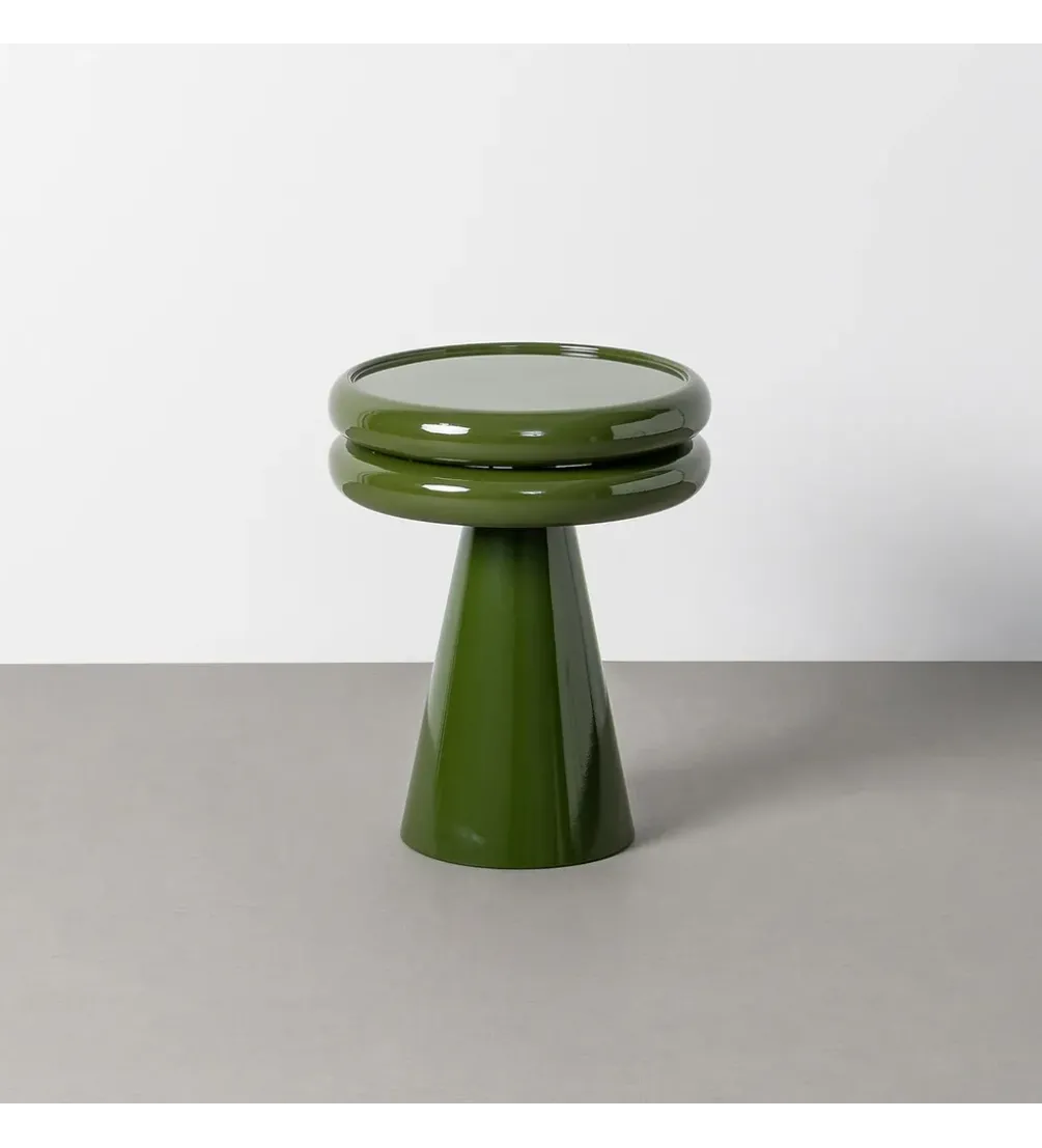 Stolik kawowy boczny ALMER 50 cm zielony