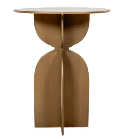 Stolik kawowy boczny ANTIQUENO 58 cm naturalny