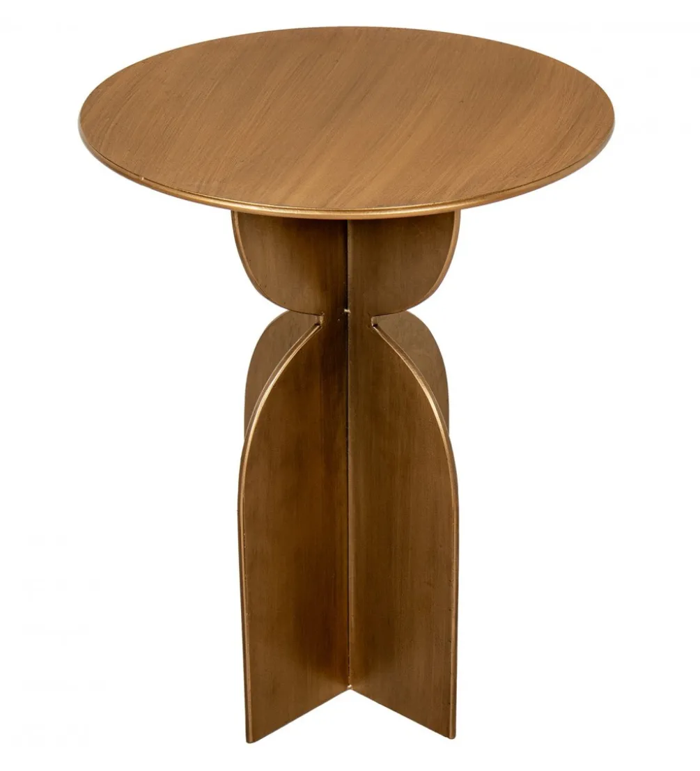 Stolik kawowy boczny ANTIQUENO 58 cm naturalny