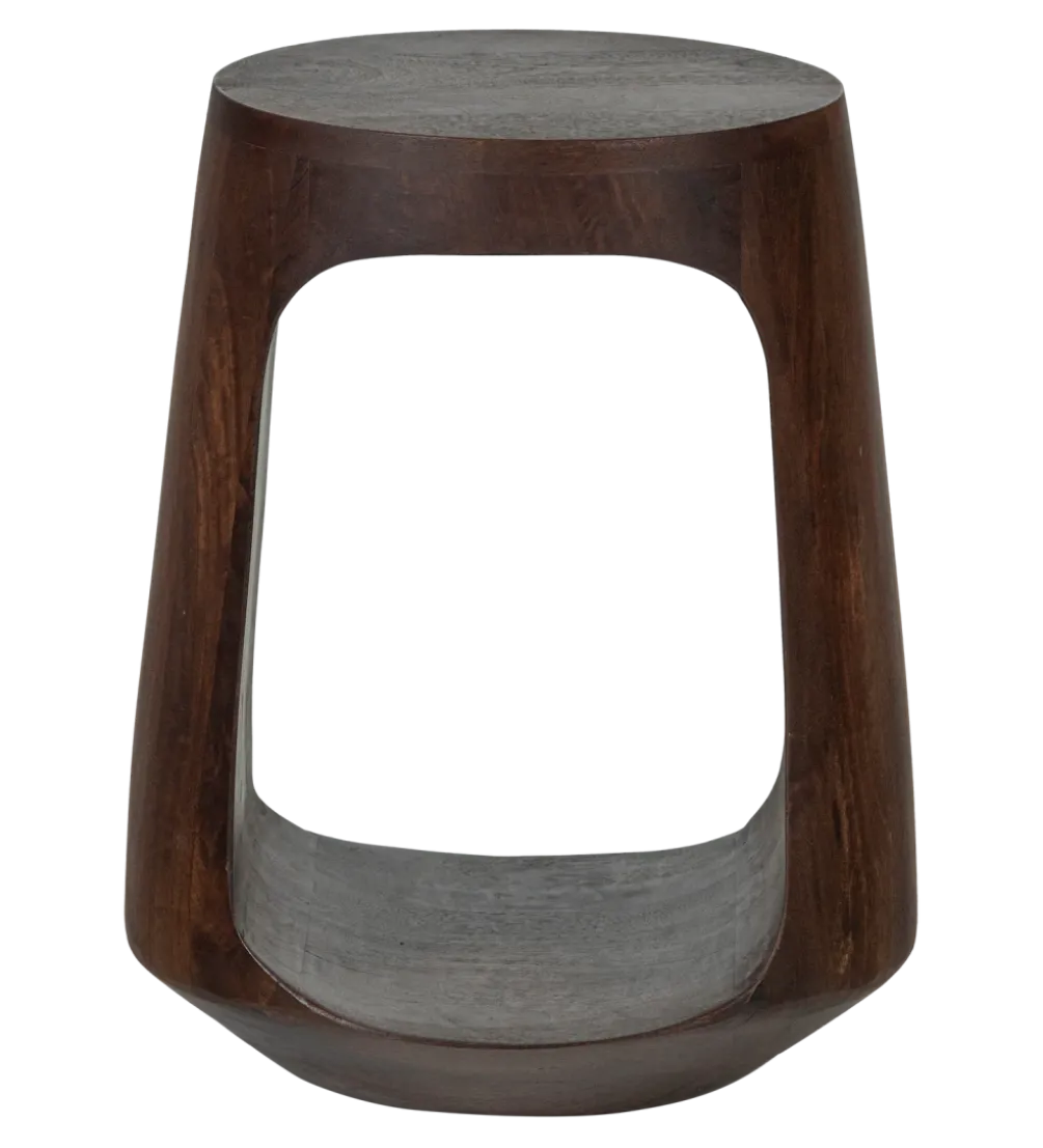 Stolik kawowy boczny BAYO 45 cm drewno mango